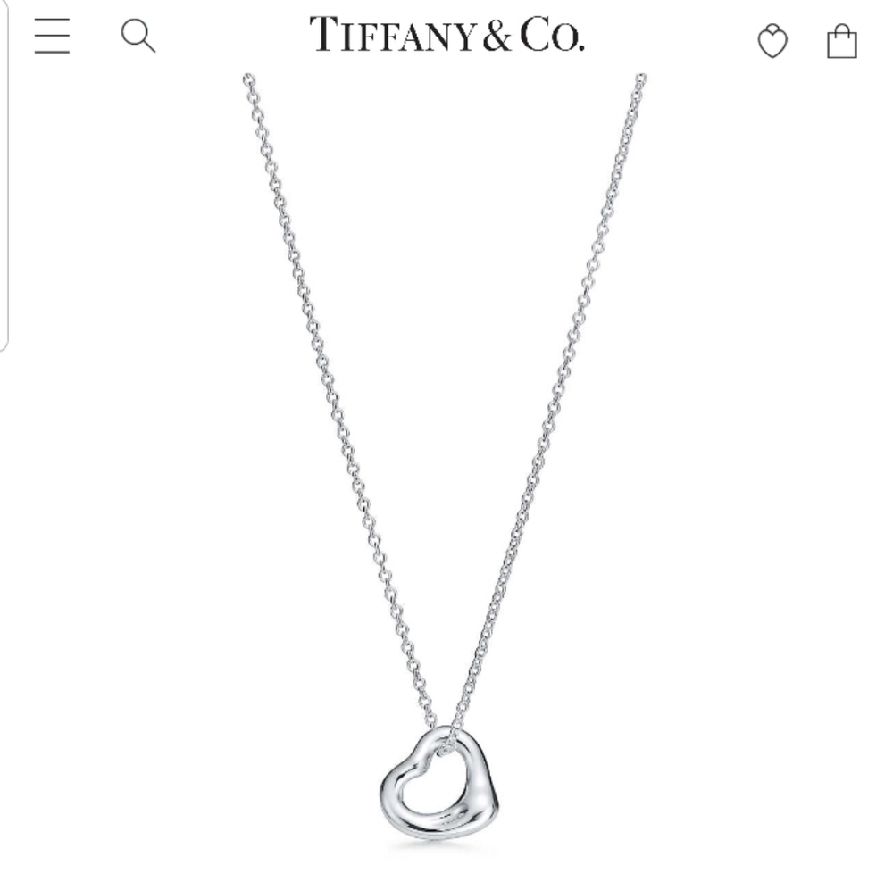 Tiffany & Co Elsa Peretti Open Heart Necklace